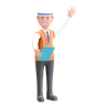3d construction manager emoji