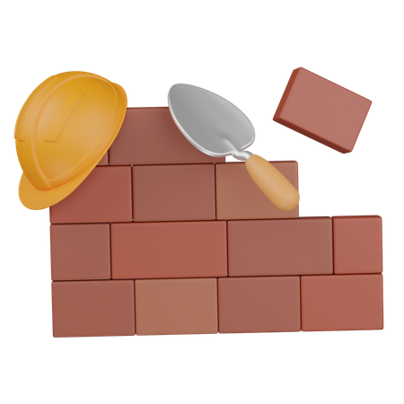 Mur de construction  3D Icon