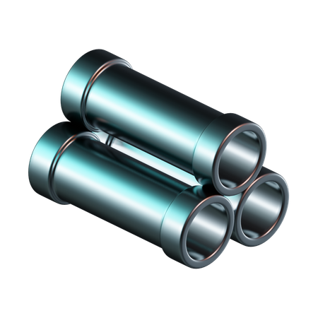 Construction Pipe  3D Icon