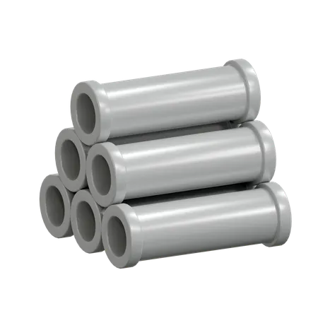 Construction Pipe  3D Icon