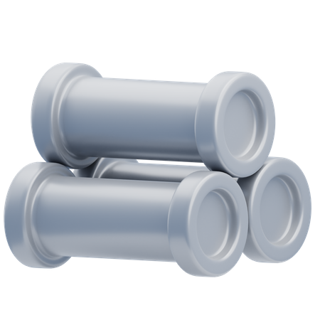 Construction Pipe  3D Icon