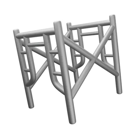 Construction Railing 3D Icon