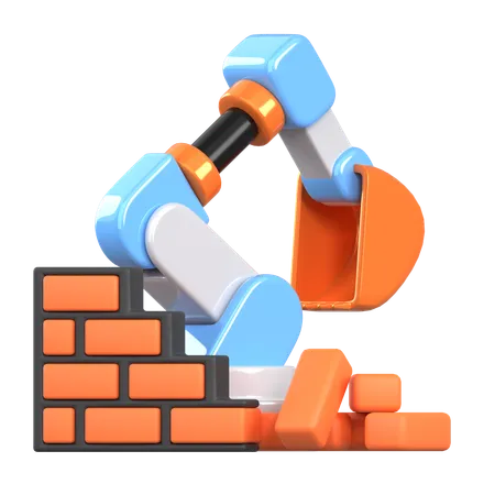 Construction Robot  3D Icon