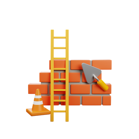 Construction Site  3D Icon