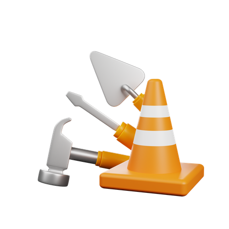 Construction Tools 3D Icon