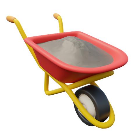 Construction Trolley  3D Icon