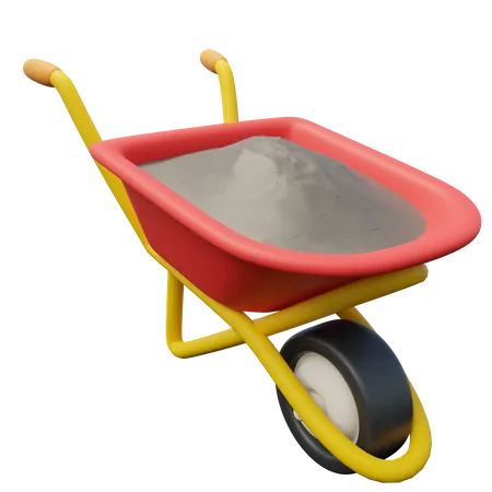 Construction Trolley  3D Icon