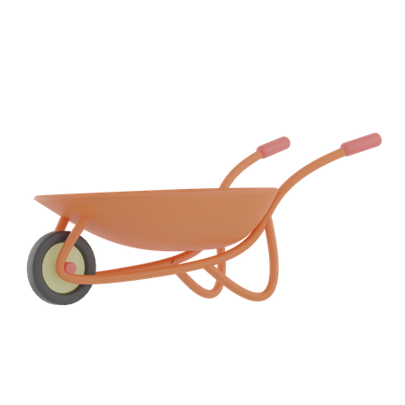Construction Trolley  3D Icon