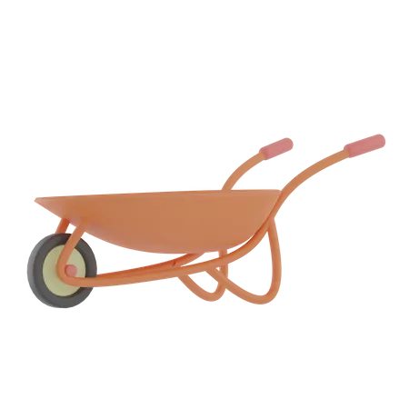 Construction Trolley  3D Illustration