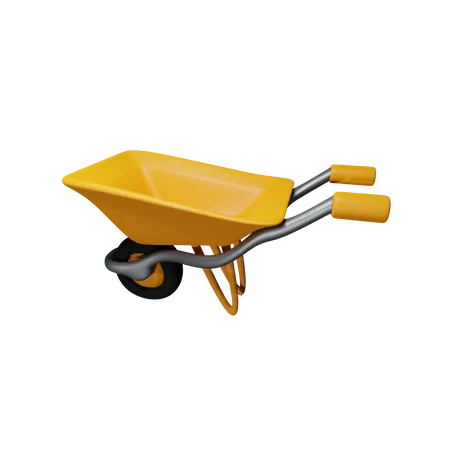 Construction Trolley  3D Icon
