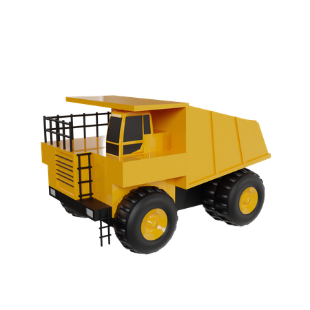 Construction Truck  3D Icon
