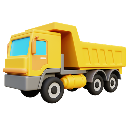 Construction Truck  3D Icon