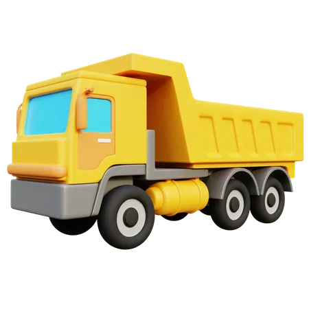 Construction Truck  3D Icon