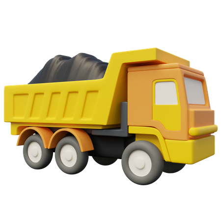 Construction Truck  3D Icon