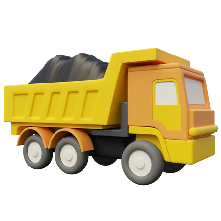 Construction Truck  3D Icon