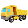 3d construction truck emoji
