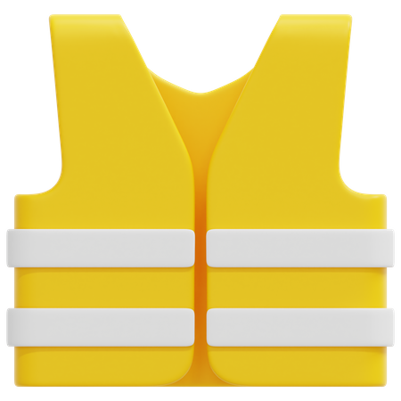 Construction Vest 3D Icon
