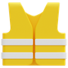 construction vest 3d illustration