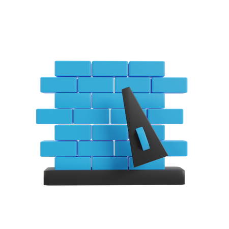 Construction Wall  3D Icon