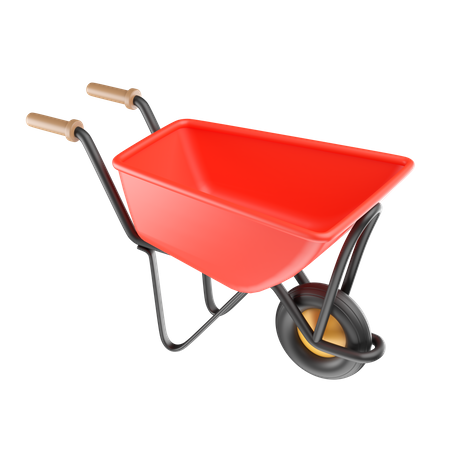 Construction Wheelbarrow  3D Icon