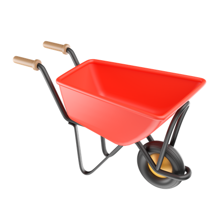 Construction Wheelbarrow  3D Icon