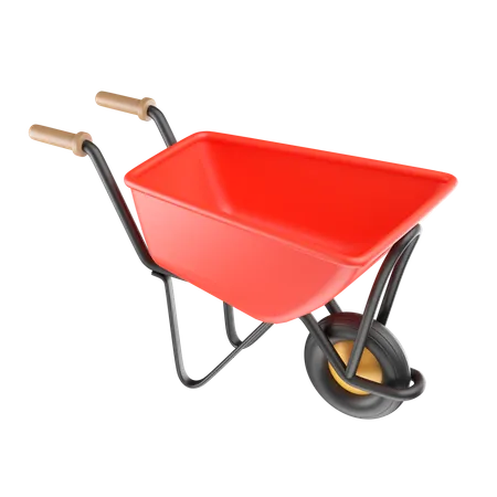 Construction Wheelbarrow  3D Icon