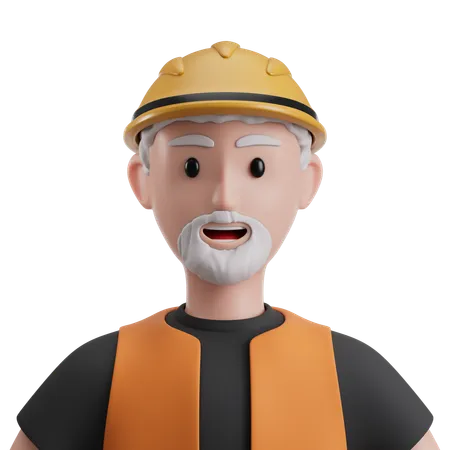 Skilled Manual Laborer 3D Icon