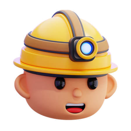 Construction Worker  3D Icon