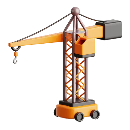 Constructor Crane  3D Icon