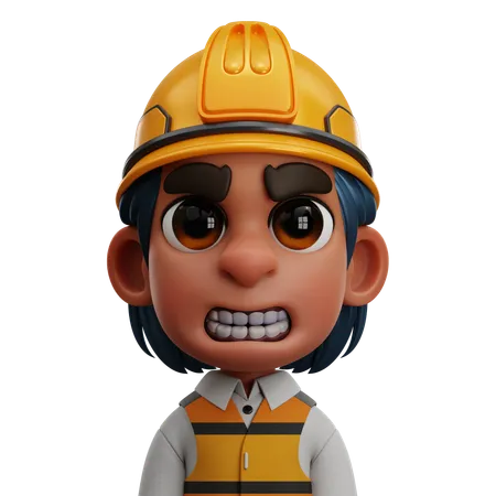Trabalhador masculino  3D Icon