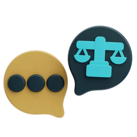 Consulta jurídica  3D Icon