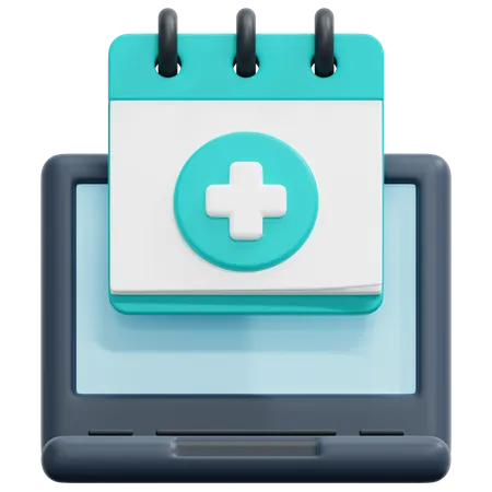 Consulta médica on-line  3D Icon