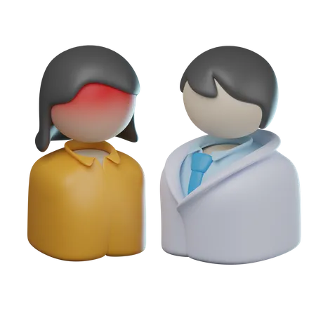 Consultation de santé  3D Icon