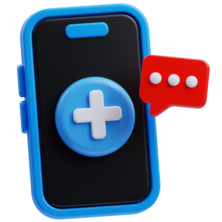 Consultation_santé_en ligne  3D Icon