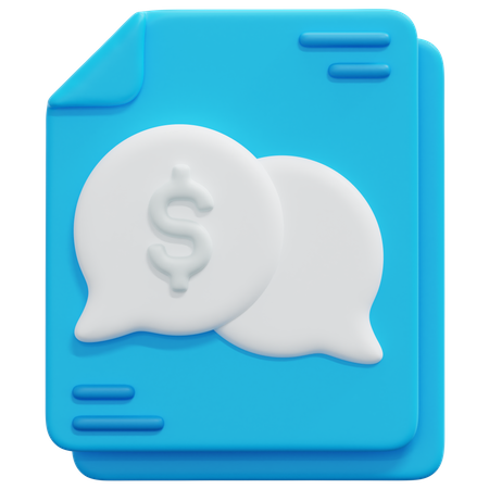 Consulting Report  3D Icon