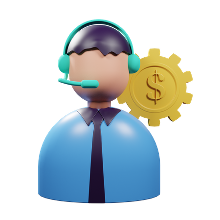 Conselheiro financeiro  3D Illustration