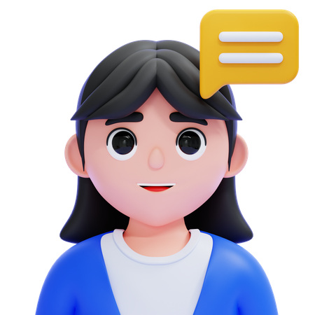 Consultora feminina  3D Icon