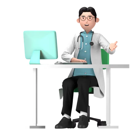 Consultoria médica on-line  3D Icon