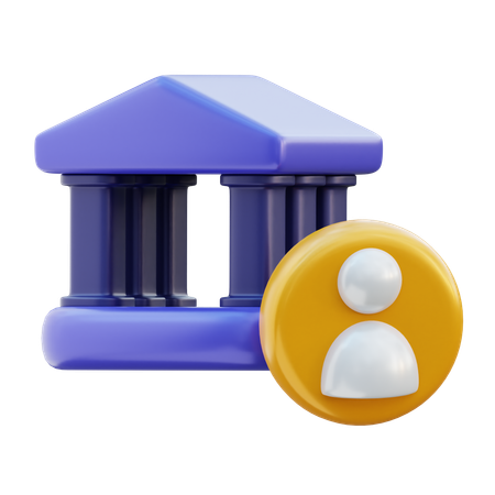 Conta bancária  3D Icon