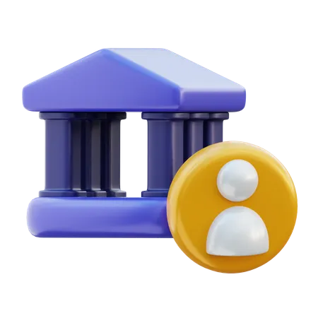 Conta bancária  3D Icon