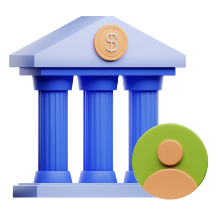 Conta bancária  3D Icon