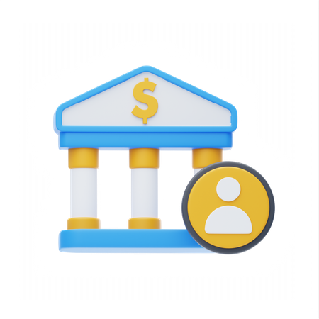 Conta bancária  3D Icon