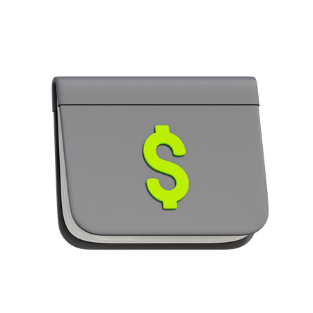 Conta bancária  3D Icon