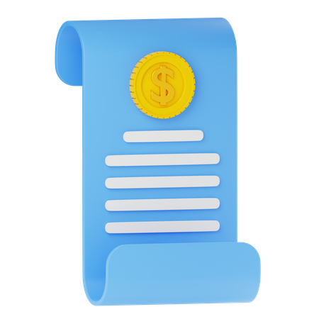 Conta bancária  3D Icon