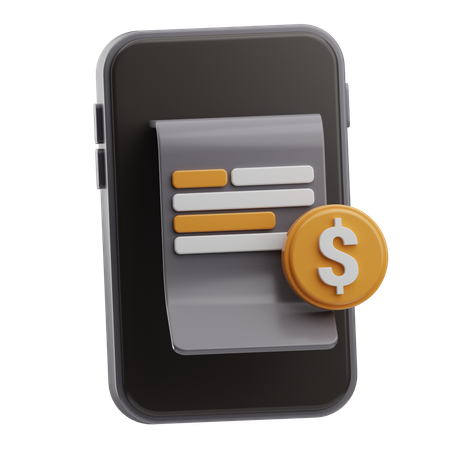 Conta digital  3D Icon