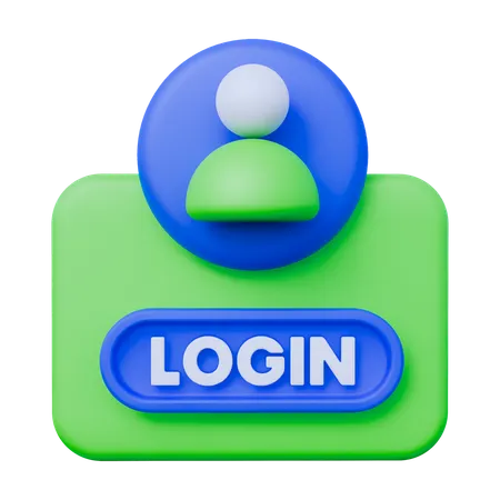 Login da conta  3D Icon