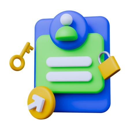 Login da conta  3D Icon