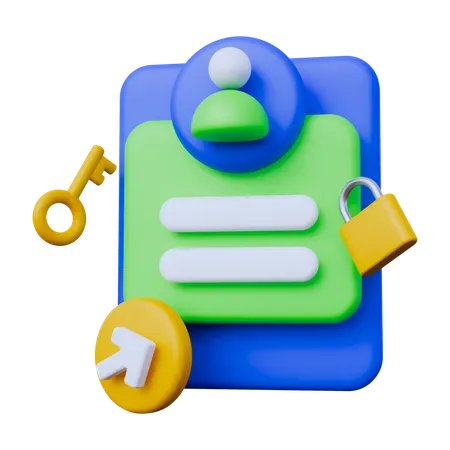 Login da conta  3D Icon