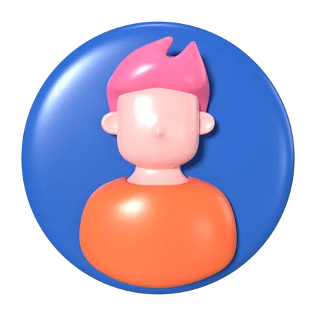 Conta masculina  3D Icon