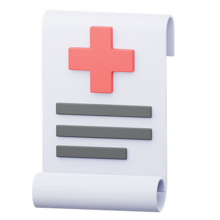 Conta médica  3D Icon